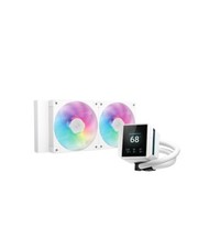 DeepCool MYSTIQUE 240 ARGB White 5th Gen Liquid Cooler with 2.8” LCD Screen picture