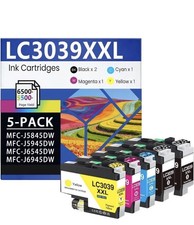 5 PACK LC3039XXL Ink For Brother MFC-J5945DW MFC-J6945DW MFC-J5845DW MFC-J6545DW picture
