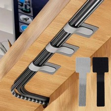 Self Adhesive Cable Organizer Straps Reusable Wire Ties Cord Holder Desk picture