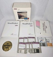 Windows WordPerfect Version 6.0 Word Processor Software Vtg DOS 3.5