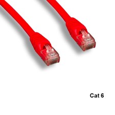 Kentek Red 10ft Cat6 UTP Patch Cord 24AWG 550MHz RJ45 Router Network Internet picture