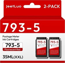 2-Pack SL-793-5 Ink Cartridge Replacement for Pitney Bowes 793-5 Red Ink 793-5 picture