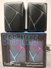 beFree BFS-N115 Dual Compact LED Gaming Speakers picture