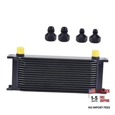 16 Row Universal 10AN Stacked Plate Oil Cooler - Universal 16 Row picture