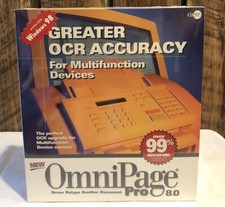 1997 Caere OmniPage Pro 8.0 for Windows - Brand New & Factory Sealed Box picture