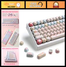 Pink Ice Cream MOG Profile Dye-Sub PBT Keycaps Set for Mechanical Keyboards picture