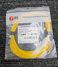 (QTY 2) FS Single SMLCDX Mode Fiber Patch Cable 10M OS 9/125 Single Mode LC-LC picture