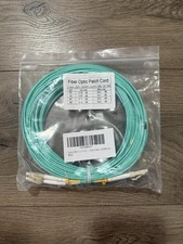 OM3 LC to LC Fiber Optic Patch Cable 15m LSZH Multimode Duplex – New picture