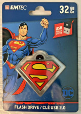 Emtec Superman Justice League USB 32 GB Flash Drive/Keychain 2.0 New Sealed picture