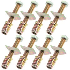 8Sets Bed Replacement Parts Threaded Bolts Nuts Hardware for Furniture picture