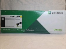NEW GENUINE - LEXMARK 82K1XY0 Extra High Yield YELLOW TONER - SEALED BOX picture