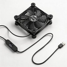 120mm USB Computer Cooling Fan, 5V/12V, 3-Speed, 18dB Quiet, for PC Router picture