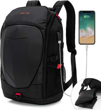17 Inch Laptop Backpack with Hardshell, Armored Backpack with USB Port and Light picture