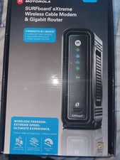 MOTOROLA SURFBOARD EXTREME WIRELESS CABLE MODEM/GIGABIT ROUTER Open Box picture