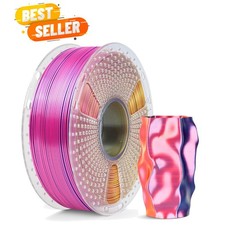 Silk Triple Color Pla Filament, Silk PLA 3D Printer Filament 1.75mm, Shiny Si... picture