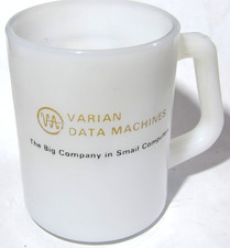 VINTAGE 1970s VARIAN DATA MACHINES COFFEE MUG~THE BIG COMPANY IN SMALL COMPUTERS picture
