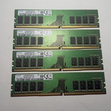 Samsung 32GB (4x8GB) DDR4-2666 1Rx8 UDIMM Desktop PC Memory M378A1K43DB2-CTD picture