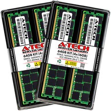 A-Tech 64GB 4x 16GB 2Rx4 PC3-12800R DDR3 1.35V ECC RDIMM REG Server Memory RAM picture