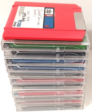 Lot of 12 Iomega Zip 100 Disks IBM Compatible Format 11 in Cases, 1 No Case picture