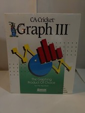 NEW SEALED CA-CRICKET GRAPH III MACINTOSH 3.5