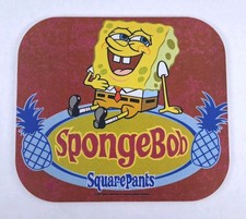 Vintage SpongeBob SquarePants Red Computer Mouse Pad Nickelodeon Gaming Y2K 2002 picture