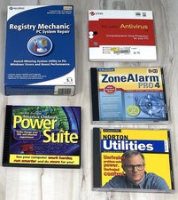 VTG Lot 5 Windows CD-Rom PC Computer Antivirus Security & System Repair SOFTWARE picture