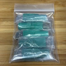 5x PS/2 to USB Mouse Adapter Green Mini DIN 6-Pin to USB Converter picture