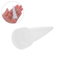 Plastic Caulking Nozzle Tips 10Pcs White Reusable Glue Dispenser for Electronics picture