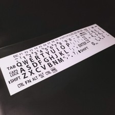 English US LARGE LETTER KEYBOARD STICKERS for Computer or Laptop/Black on White picture