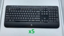 Lot of (5) Logitech K520 Wireless Keyboards- NO USB Receiver- w/  picture