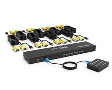 MT-VIKI KVM Switch 8 Port, 8X1 Rackmount KVM Switch VGA, Included 8 2-in-1 KV... picture