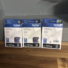 Brother LC101BK Black Ink Cartridge Genuine Sealed (Lot 3) Expired  picture