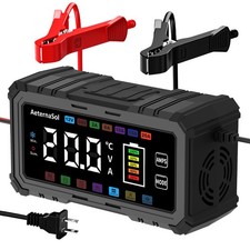 20A Smart Car Battery Charger 12V/24V Trickle Charger Maintainer Black picture