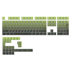 PBT Gradient Green Keycaps Shine Through Cherry Profile Double Shot picture
