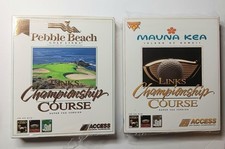 Pebble Beach & Mauna Kea Golf Links Championship Course MS-DOS 3.5 Floppy Disks picture