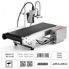 Inkjet Printer 600DPI Date Logo Barcode Coder Batch Coding Machine 2-12.7mm 110V picture