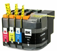 Full set 4 Pack Printer Black Color Combo Ink Cartridge for Brother LC20E XXL  picture