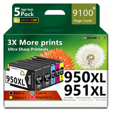 950XL 951XL Ink Cartridges Combo Pack(2KCMY) for OfficeJet Pro 8600 8620 8610 picture