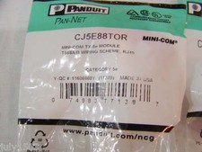 Panduit CJ5E88TOR Cat5e Mini-Com T586A/B Wiring TX-5e Module Pan-Net sealed bag picture