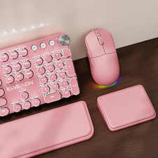 Wireless Keyboard and Mouse Combo, Dual Wrist Rest, Tri-Mode Typewriter picture