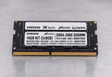 16GB (2x8GB) DDR4 SODIMM Memory Matching Pair Samsung Hynix Micron 2666 3200 picture