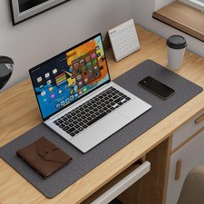 Large Felt Desk Mat, Non-Slip Office Desk Pad for Keyboard & Mouse, 31.5x11.8 picture