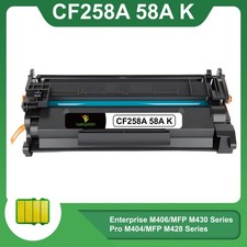 1 or 2PK BK CF258A 58A Toner Cartridge Compatible for HP LaserJet Pro M404dn lot picture