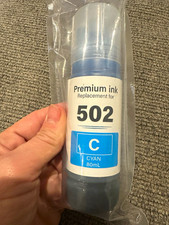 INKROBAT Compatible Epson 502 Cyan Inkjet Refill Bottle, 80mL picture