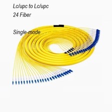 30m LC to LC SM OS2 24 Fibers Indoor Multifiber Cable Pre-terminated Patch Cord picture
