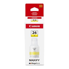 Canon GI-26 Genuine Pigment Yellow Ink Bottle, Compatible with MegaTank GX712... picture