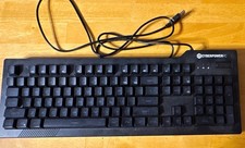 CyberPowerPC Standard Wired USB Keyboard Black English QWERTY Plastic picture