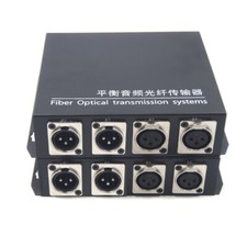 XLR Audio Over Fiber Extender,Balanced Audio to Fiber 20Km for Churches Studio picture