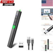 Wireless Presentation Clicker Rechargeable Green Laser Pointer PPT Remote picture