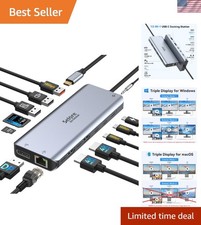 Effortless Connectivity with 13 Ports USB-C Docking Station - Charging & Display picture